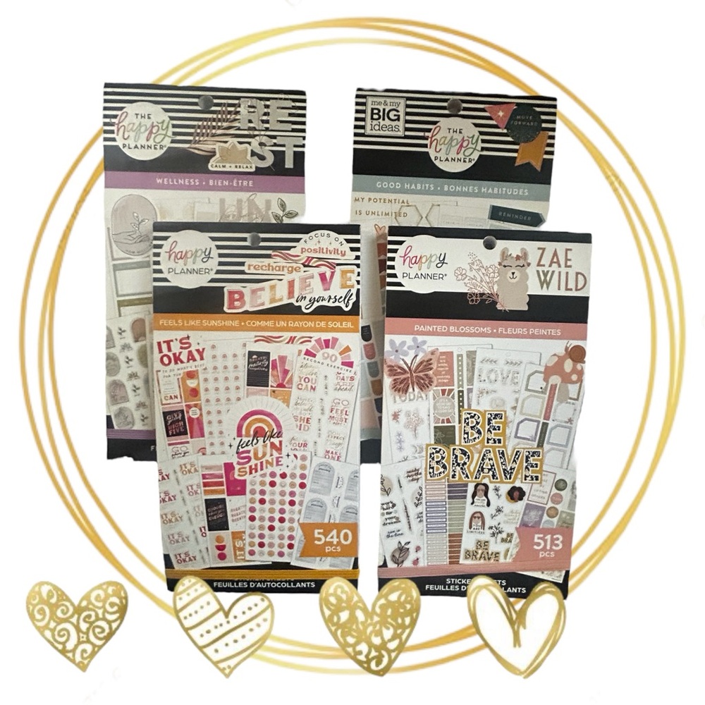 4 The Happy Planner Sticker Books Brand New